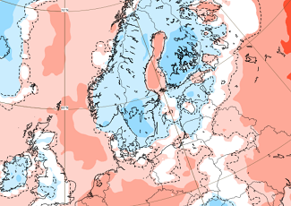 Perioodi 03.-10.07 Ãµhutemperatuuri anomaalia kaardil