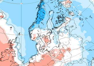 Perioodi 5.06-12.06 Ãµhutemperatuuri anomaalia kaardil