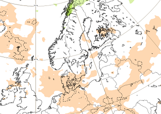 Perioodi 09.-16.01 sademete hulga anomaalia kaardil