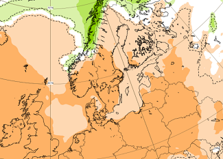 Perioodi 29.05-5.06 sademete hulga anomaalia kaardil