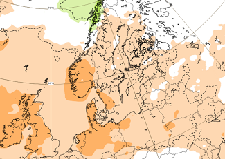 Perioodi 5.06.-12.06 sademete hulga anomaalia kaardil